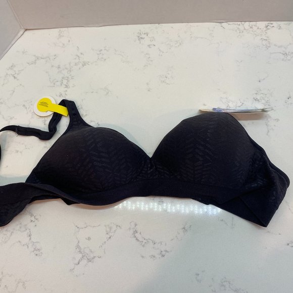 Hanes Comfort Flex Fit Bra, Black - Picture 1 of 4